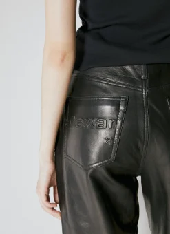 Fly Leather Wide Leg Pants></noscript>Alexander Wang Outlet