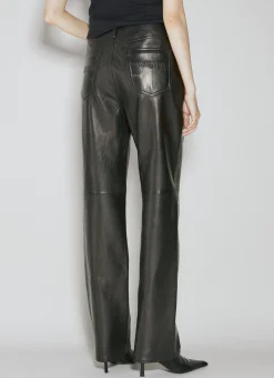 Fly Leather Wide Leg Pants></noscript>Alexander Wang Outlet