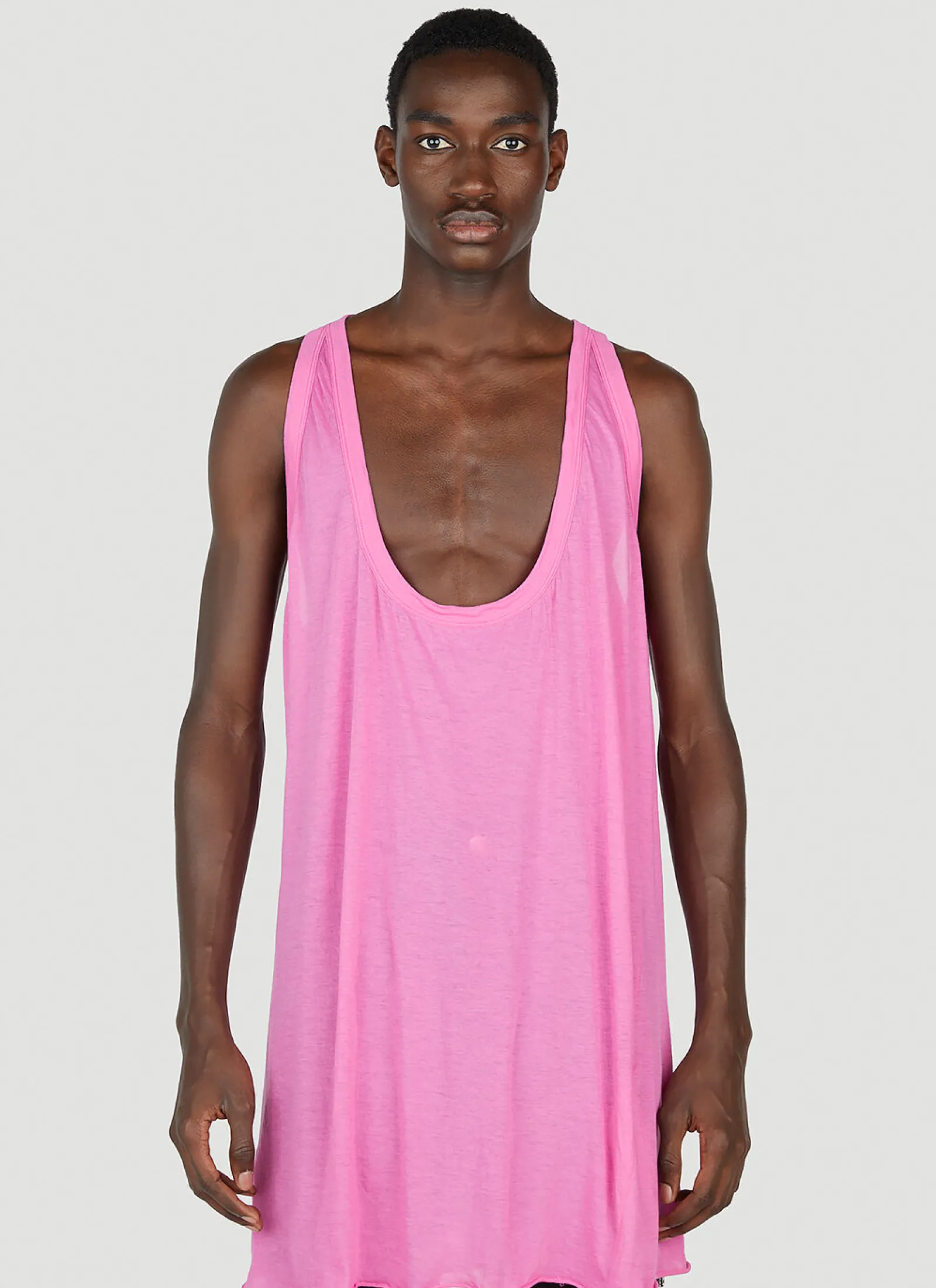 Men Rick Owens Tops^Fog Tank Top