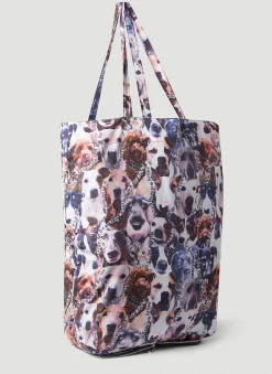 Men Martine Rose Tote Bags^Foldable Dog Print Tote Bag