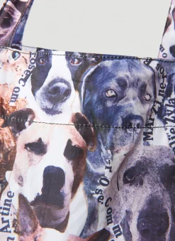 Men Martine Rose Tote Bags^Foldable Dog Print Tote Bag