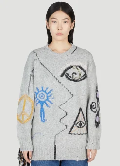 Folklore Embroidery Sweater>Stella McCartney Clearance