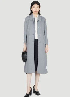Four Bar Pleated Wool Midi Skirt>Thom Browne Outlet