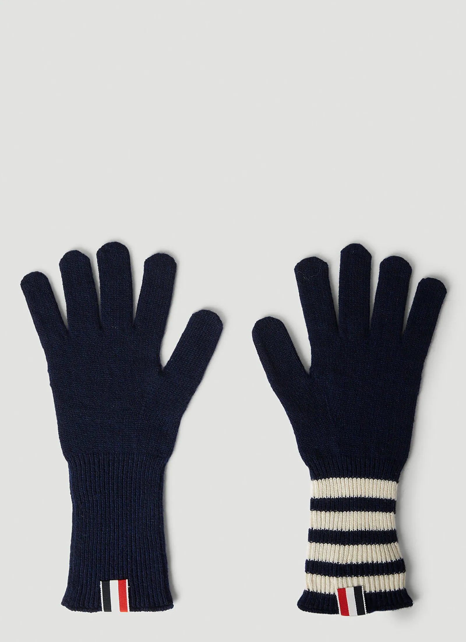 Men Thom Browne Gloves^Four Bar Stripe Gloves