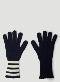 Men Thom Browne Gloves^Four Bar Stripe Gloves