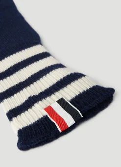 Men Thom Browne Gloves^Four Bar Stripe Gloves