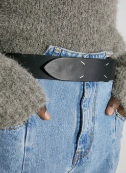 Men Maison Margiela Belts^Four Stitches Leather Belt