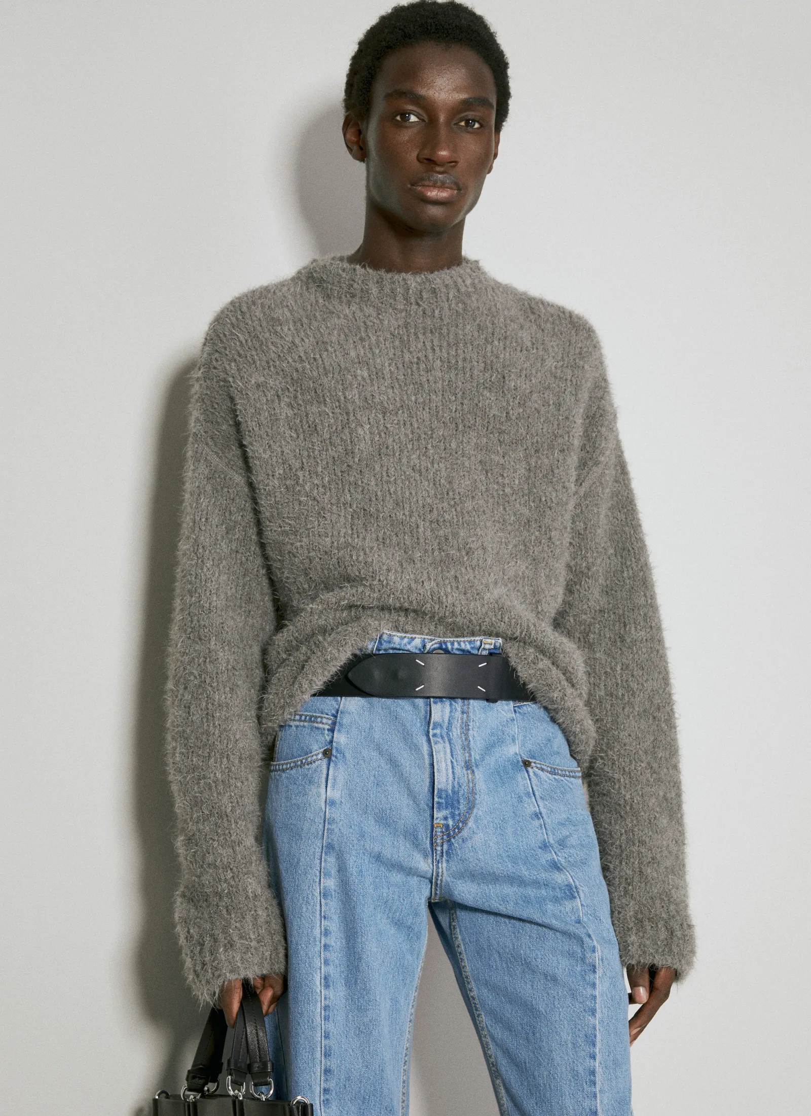 Men Maison Margiela Belts^Four Stitches Leather Belt