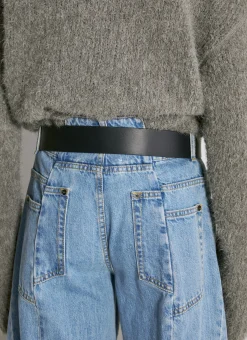 Men Maison Margiela Belts^Four Stitches Leather Belt