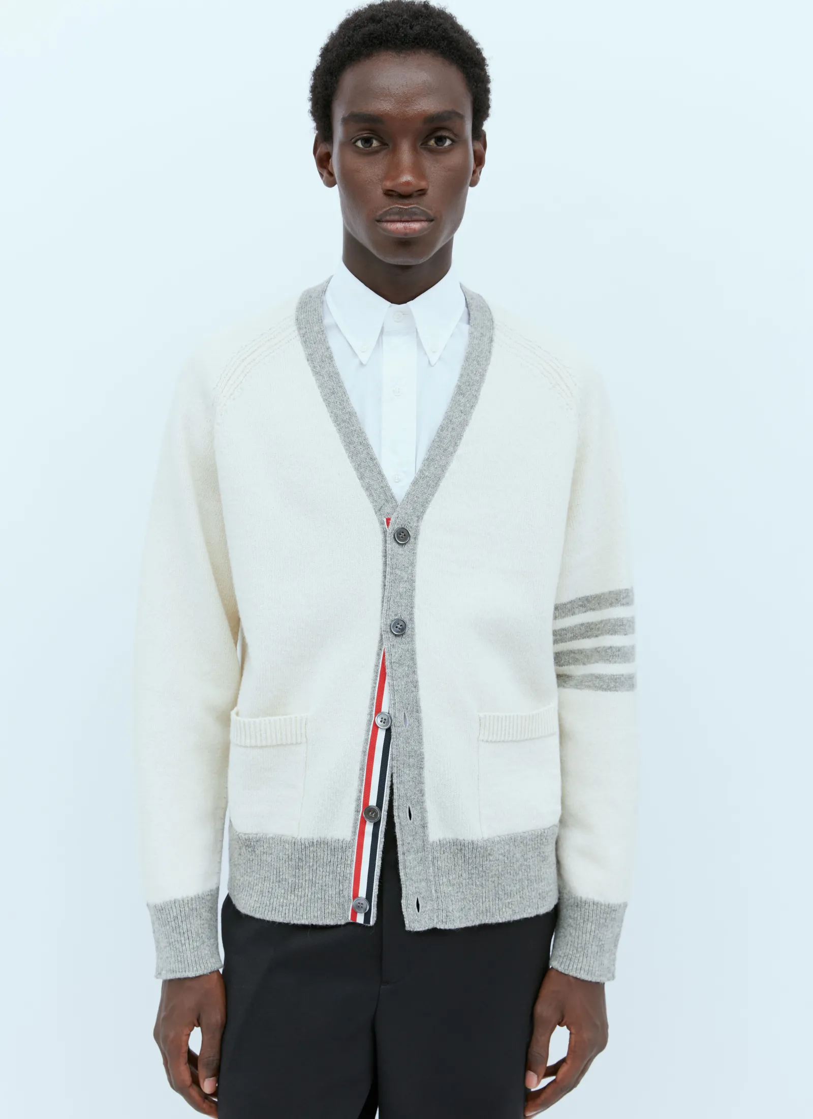 Men Thom Browne Knitwear^Four-Bar Jersey Stitch Cardigan