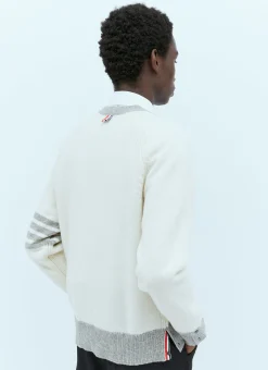 Men Thom Browne Knitwear^Four-Bar Jersey Stitch Cardigan