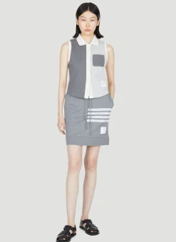 Four-Bar Knitted Mini Tube Skirt>Thom Browne Sale