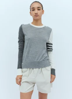 Four-Bar Wool Sweater></noscript>Thom Browne Clearance