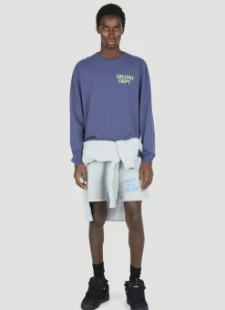 Men Gallery Dept. Shorts^French Logo Print Sweat Shorts