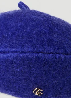 Men Gucci Hats^Furry Basque Beret