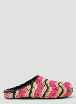 Fussbet Sabot Raffia Mules>Marni x No Vacancy Sale