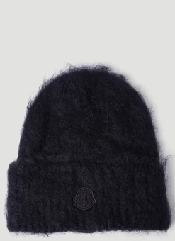 Men Moncler Hats^Fuzzy Knit Beanie Hat