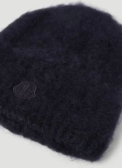 Men Moncler Hats^Fuzzy Knit Beanie Hat