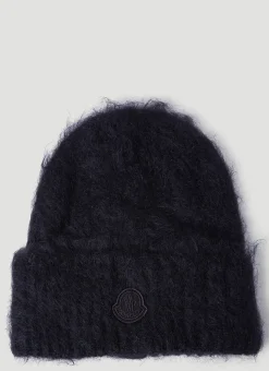 Men Moncler Hats^Fuzzy Knit Beanie Hat