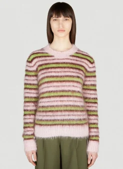 Fuzzy Stripe Sweater>Marni Discount