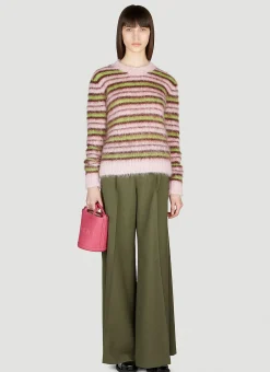 Fuzzy Stripe Sweater>Marni Discount