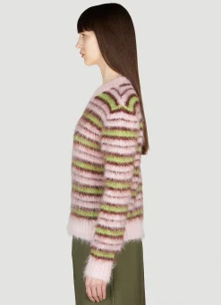 Fuzzy Stripe Sweater></noscript>Marni Discount