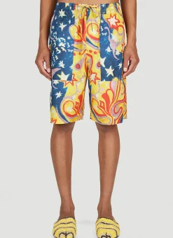 Men Marni x No Vacancy Shorts^Galactic Paradise Bermuda Shorts