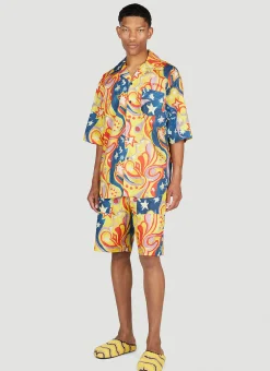 Men Marni x No Vacancy Shorts^Galactic Paradise Bermuda Shorts