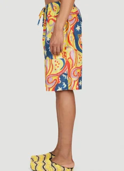 Men Marni x No Vacancy Shorts^Galactic Paradise Bermuda Shorts
