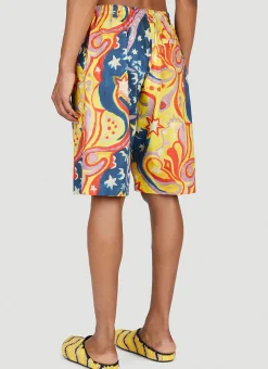 Men Marni x No Vacancy Shorts^Galactic Paradise Bermuda Shorts