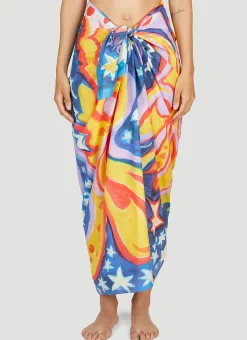 Galactic Paradise Sarong Midi Skirt>Marni x No Vacancy Online