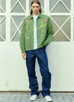 Men Sky High Farm Workwear Shirts^Garden Embroidery Shirt