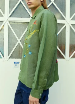 Men Sky High Farm Workwear Shirts^Garden Embroidery Shirt