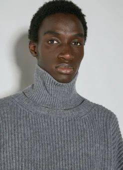 Men Ann Demeulemeester Knitwear^Geinhart High Neck Overzised Sweater