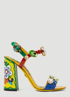 Gemstone Embellished Sandals>Dolce & Gabbana Online