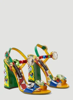 Gemstone Embellished Sandals>Dolce & Gabbana Online