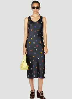 Gemstone Print Midi Dress>Sportmax Outlet