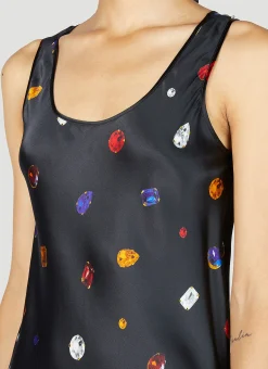 Gemstone Print Midi Dress></noscript>Sportmax Outlet