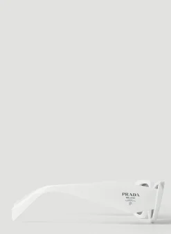 Men Prada Sunglasses^Geometric Frame Sunglasses