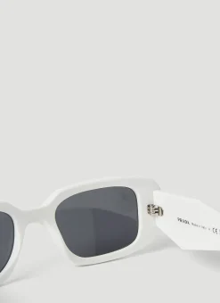 Men Prada Sunglasses^Geometric Frame Sunglasses