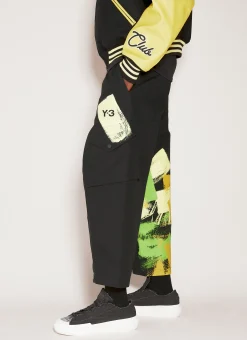 Men Y-3 Pants^Gfx Cargo Pants