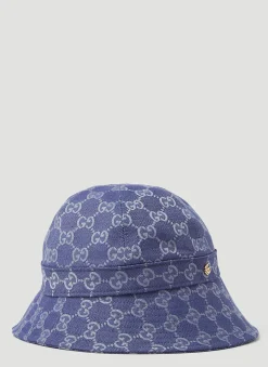 Men Gucci Hats^Gg Canvas Bucket Hat