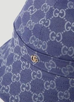 Men Gucci Hats^Gg Canvas Bucket Hat