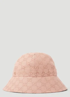 Men Gucci Hats^Gg Canvas Bucket Hat