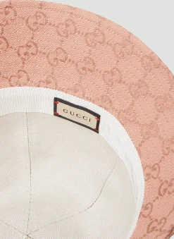 Men Gucci Hats^Gg Canvas Bucket Hat