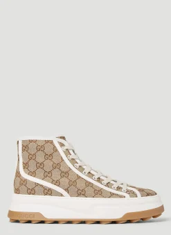 Gg Canvas High Top Sneakers>Gucci Clearance