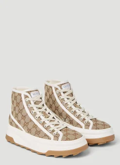 Gg Canvas High Top Sneakers>Gucci Clearance