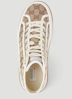 Gg Canvas High Top Sneakers><noscript><img width=