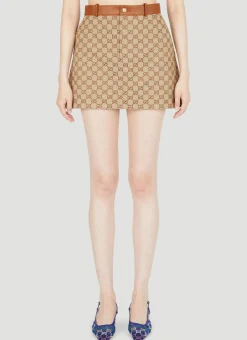 Gg Canvas Skirt>Gucci New