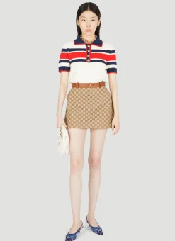 Gg Canvas Skirt>Gucci New